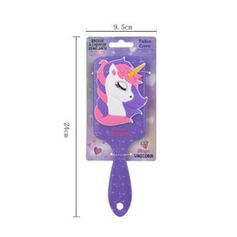 Unicorn - Lilla hårbørste