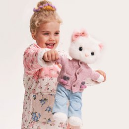 Pluszowa zabawka, Lucky Kitty, Lucky Sophie: Dziane Wiśnie 38 cm