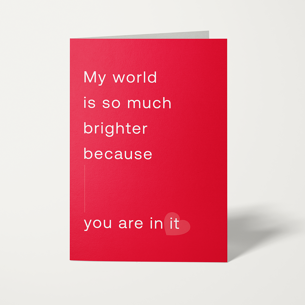 Il mio mondo è molto più luminoso