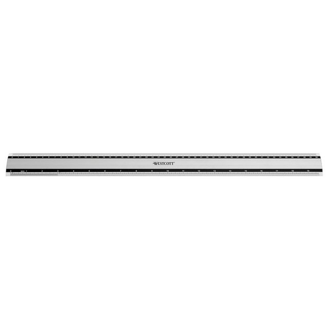 Regla Westcott aluminio 50 cm con antideslizante