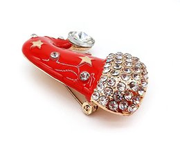Brooch - Santa hat
