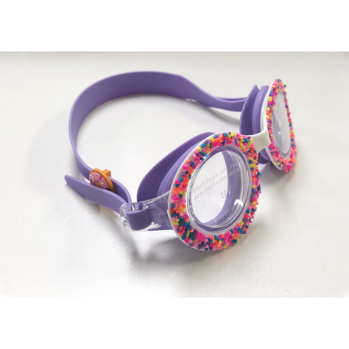 Schwimmbrille Donut lila