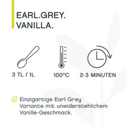 Earl Grey Vanilla, BIO, Schwarzer Tee, 100g