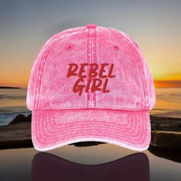 Gorra vintage REBEL GIRL Gorra vintage de sarga de algodón