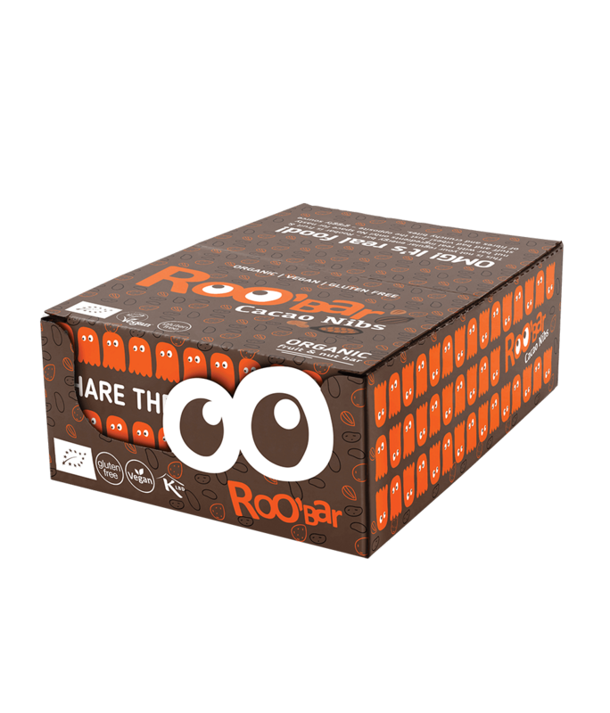 Cacao Nibs Bar, organic, Roobar, 30g