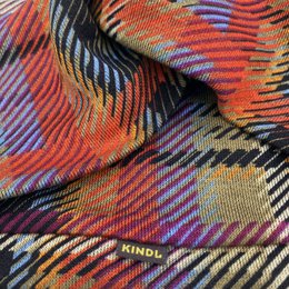 Headband with Twist Check Ponte Jersey
