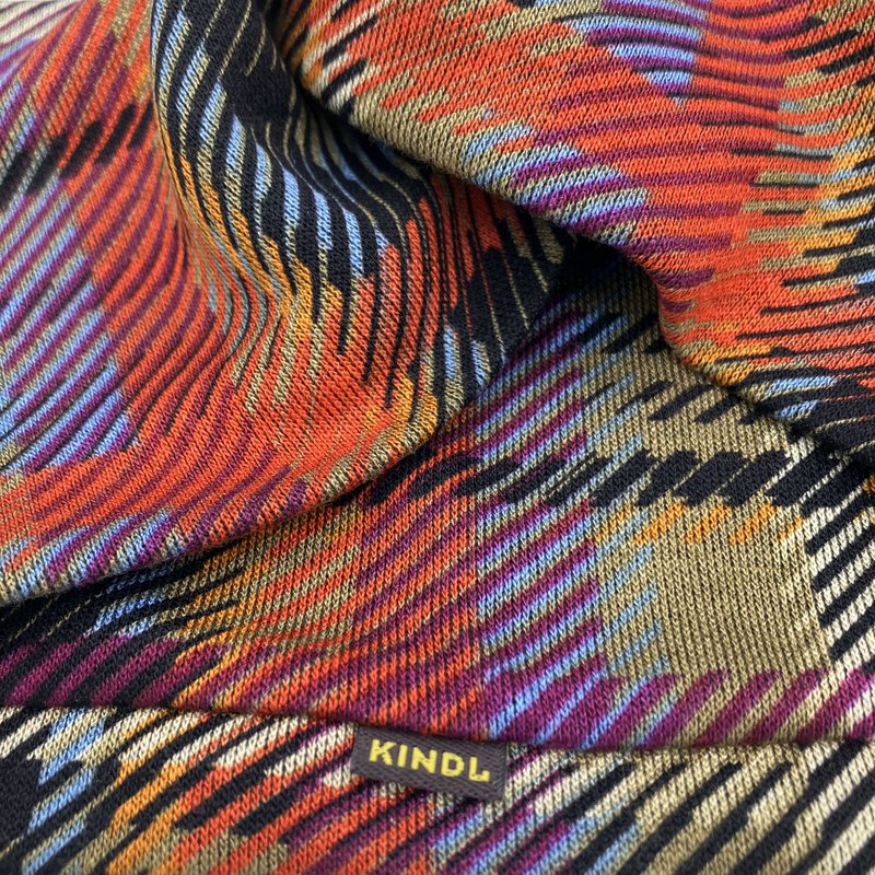 Headband with Twist Check Ponte Jersey