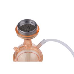 Shisha-Komplettset – ideal für Reisen, Strand, Festivals – Shisha mit Silikonschlauch, Zange, Wasserpfeife, komplettes modernes Acrylglas-Set