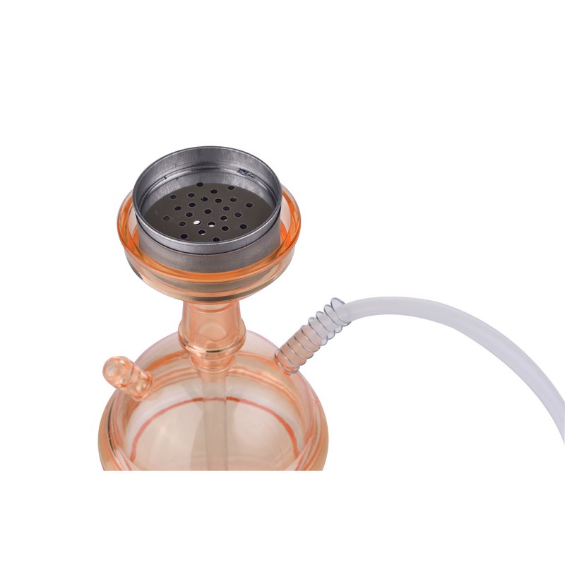 Shisha-Komplettset – ideal für Reisen, Strand, Festivals – Shisha mit Silikonschlauch, Zange, Wasserpfeife, komplettes modernes Acrylglas-Set