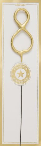 8 gold Goldstück weiß Wondercandle® classic