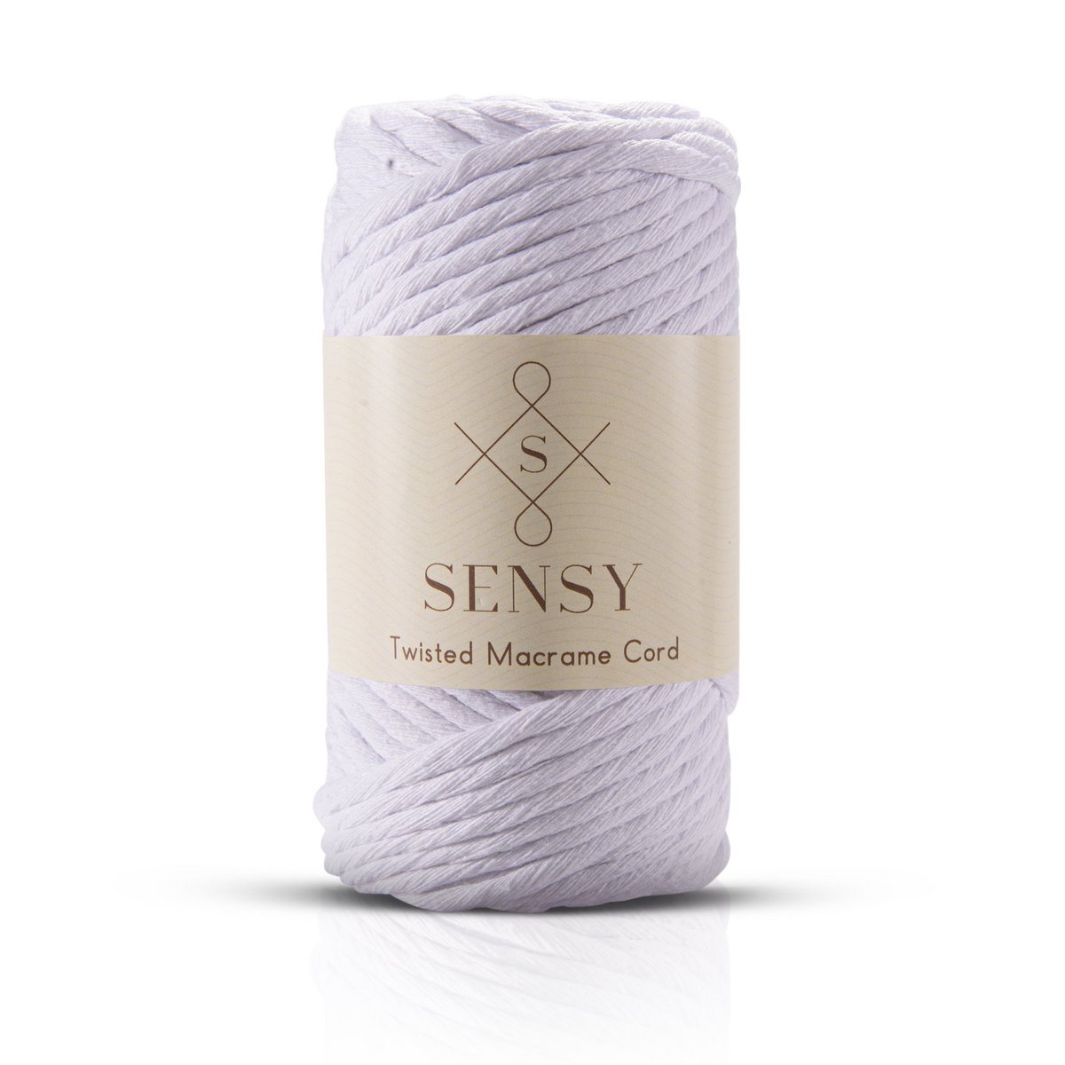 Sensy Premium 3 mm - cordoncino macramè a filo singolo in cotone riciclato al 100%.