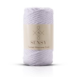 Sensy Premium 3 mm - cordoncino macramè a filo singolo in cotone riciclato al 100%.