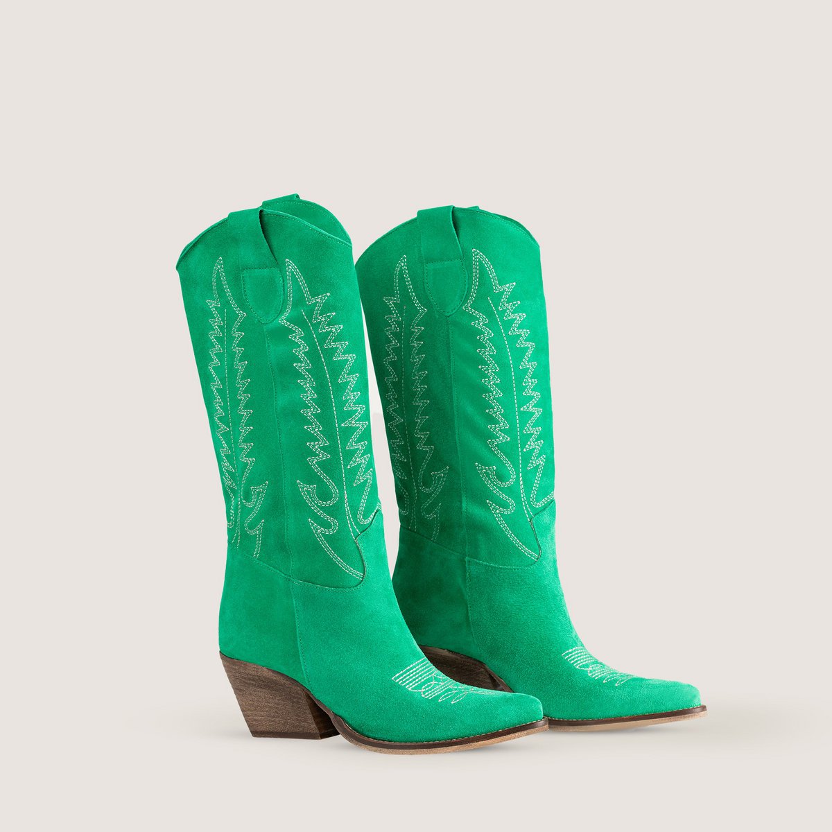 Dallas Midi Grass Texan Boots
