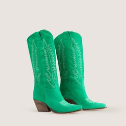 Dallas Midi Grass Texan Boots