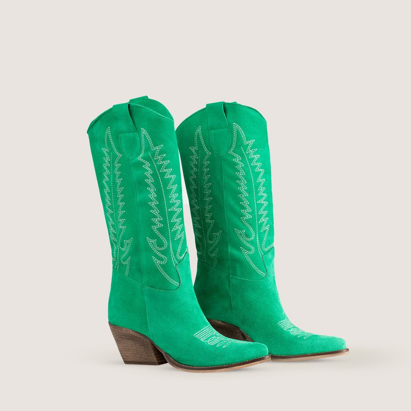 Dallas Midi Grass Texan Boots