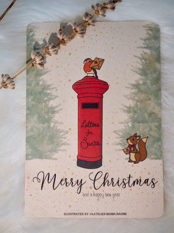 Cartolina di Natale 'Lettere per Babbo Natale'