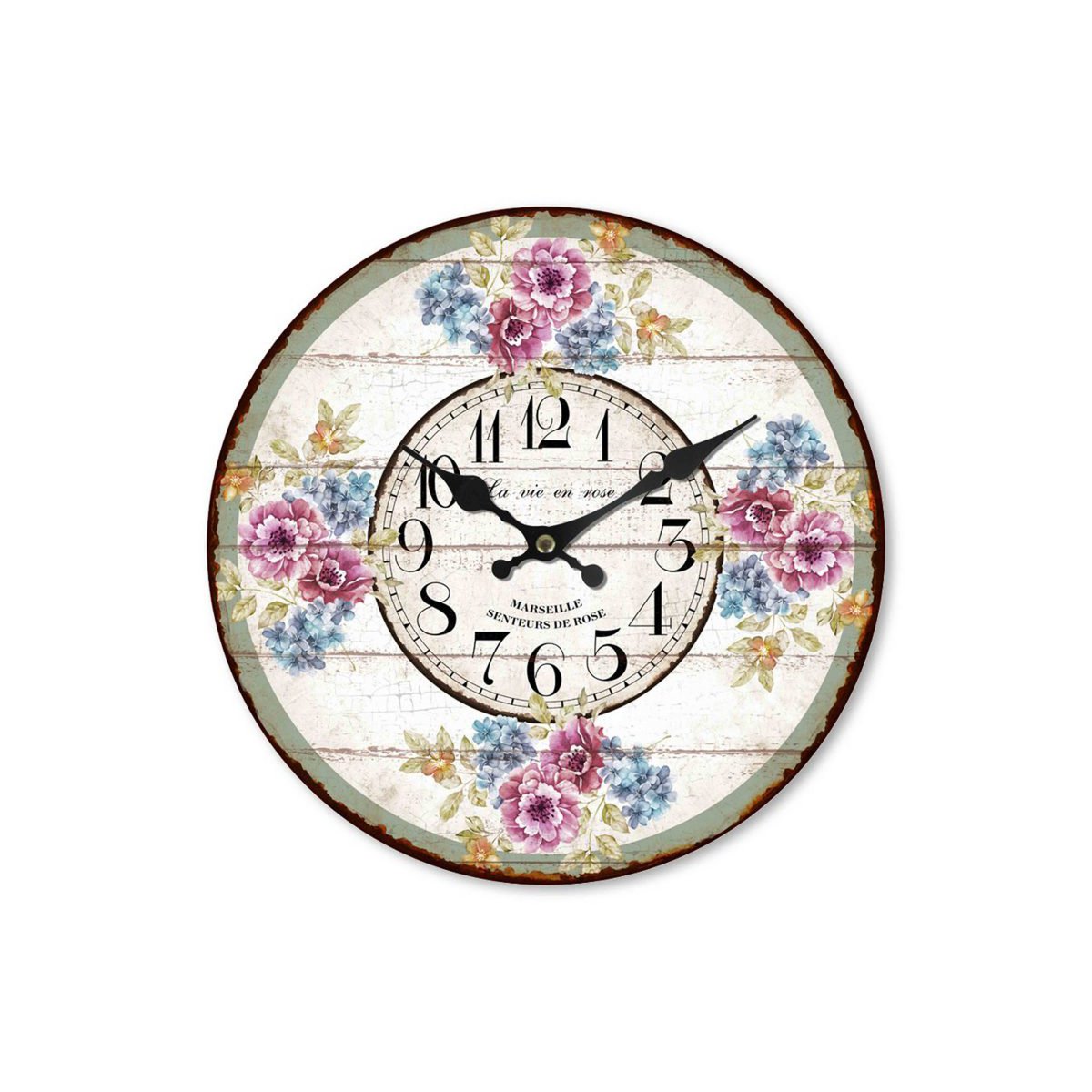 Drewniany zegar Spring 29 cm Isabelle Rose