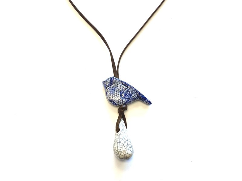 Halskette Birdie Delft Blue