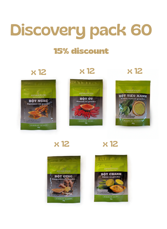 Discovery-pakke - 60 poser af vores bestsellere - 15% reduktion
