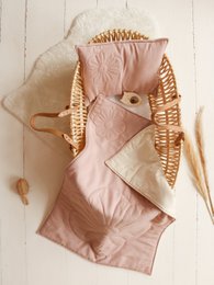 Linen bloom child cover set "Powder pink"