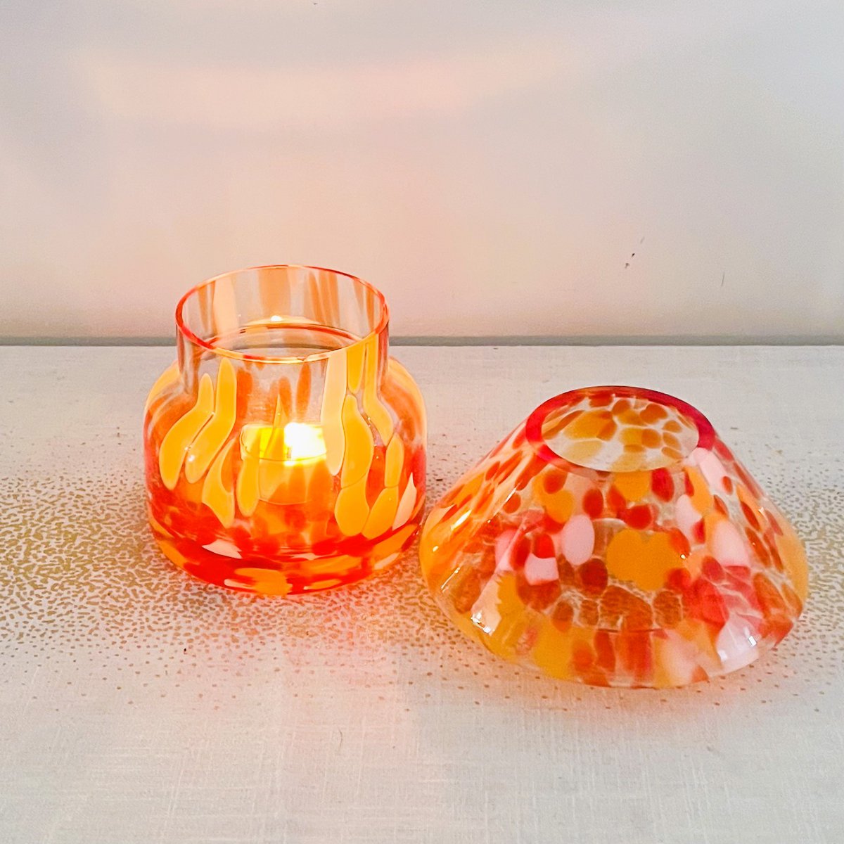 Table Lamp Candle || Orange