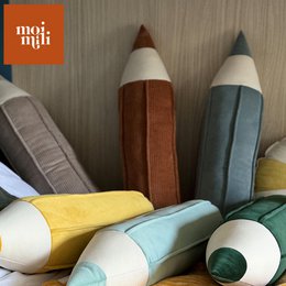 Corduroy crayon pillow “Carmel”