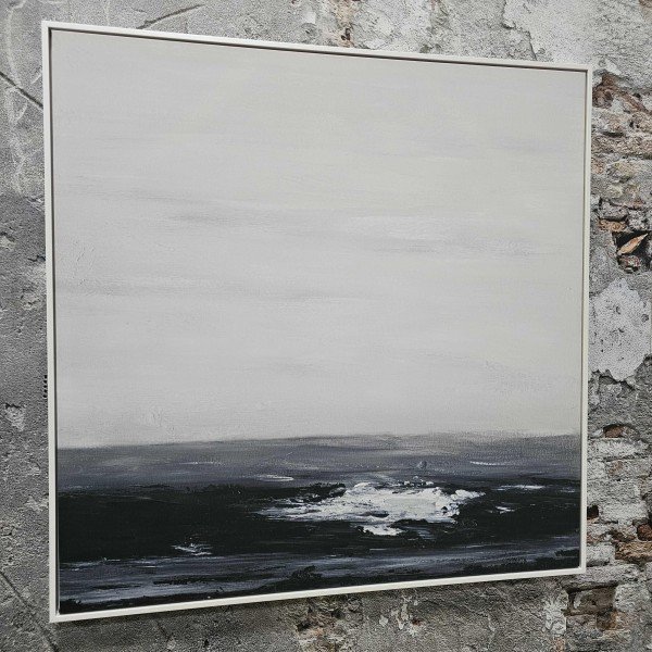 Gaia sea view zwart grijs 100x100cm (69032)