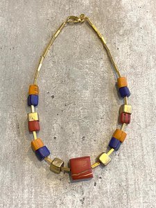 Cubes and Links Short Necklace - Colors of Life