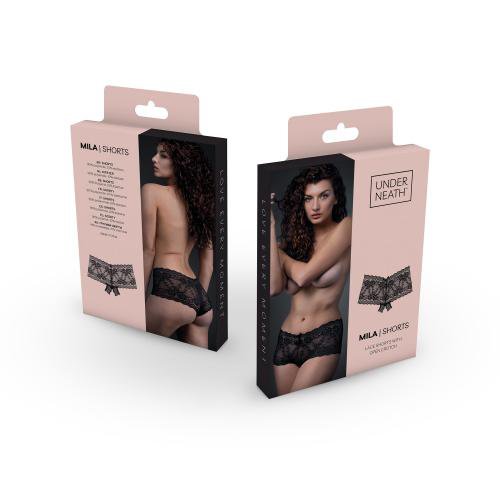 Pod spodem - Koronkowe szorty Mila Open Crotch