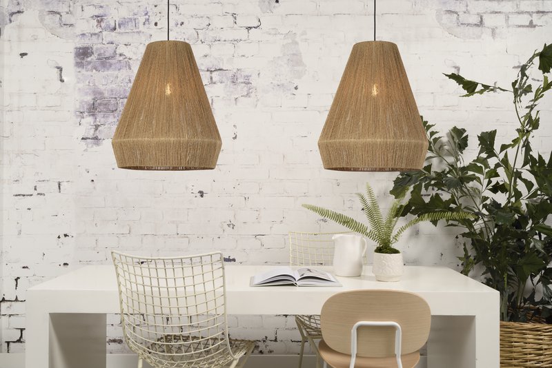 Hanglamp Iguazu jute naturel, L