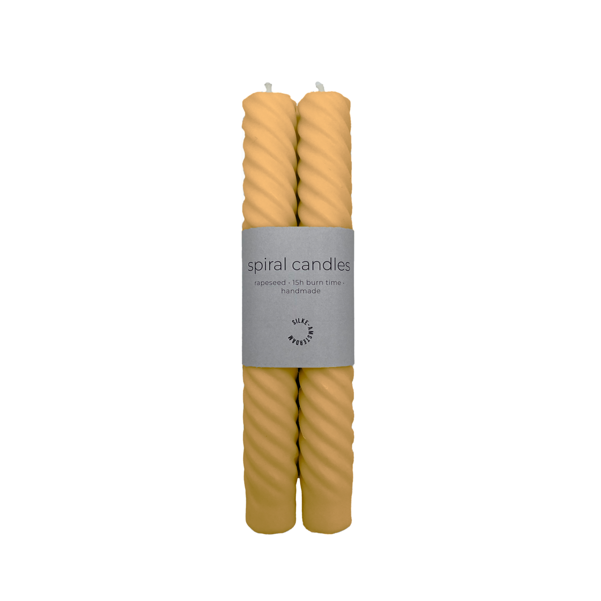 Duo Spiral Taper Candle (falmet solnedgang) | Middagslys