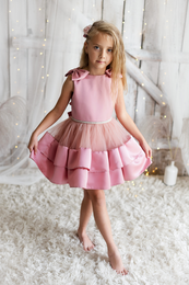 Chloe elegantes rosa Kleid für Mädchen