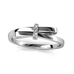 Bague Lichtgevende Boog - Argenté et Cristal
