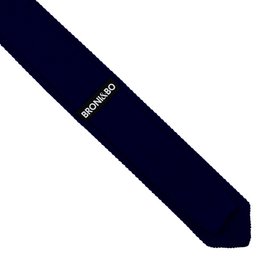 Navy blue knitted tie