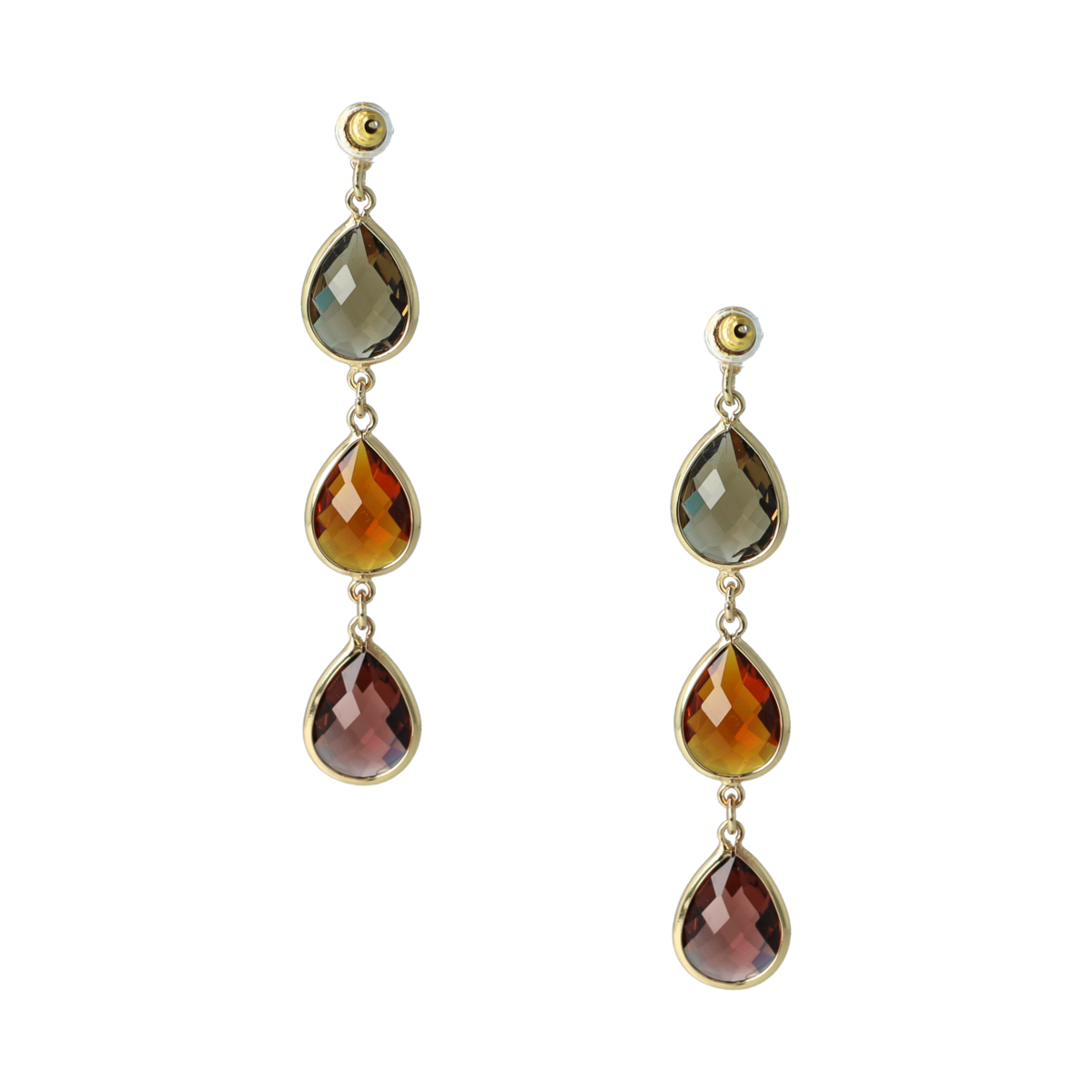 Boucles D'oreilles Longue Plage Orange