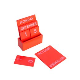 RED SMALL GLOSSY FULL COLOR CALENDAR HF