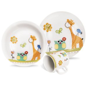 Kids Tableware Set Porcelain GIRAFFE 3 pcs