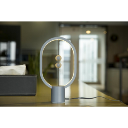 HENG Balance Lampe Ellipse Mini Lys og Mørkegrå