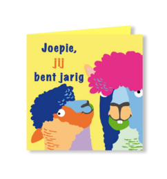 Fødselsdagskort | Yippie, det er din fødselsdag | alpaca