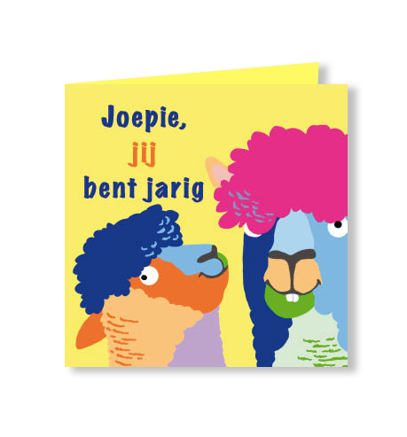 Fødselsdagskort | Yippie, det er din fødselsdag | alpaca