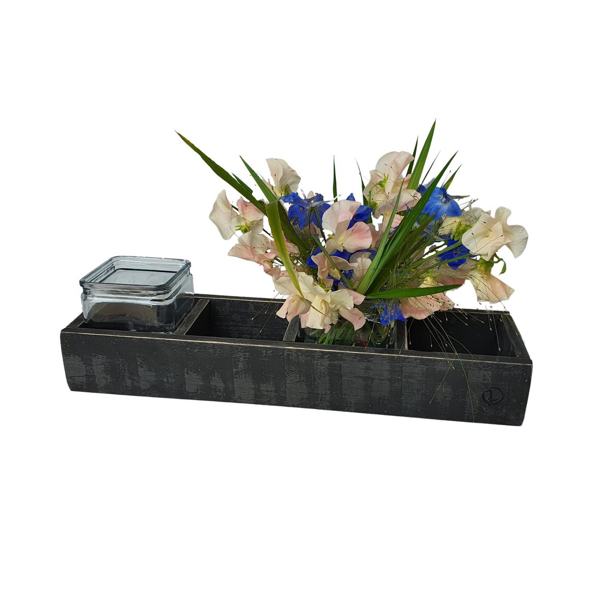 candle hold black berlin plain half high 4