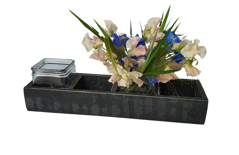 candle hold black berlin plain half high 4