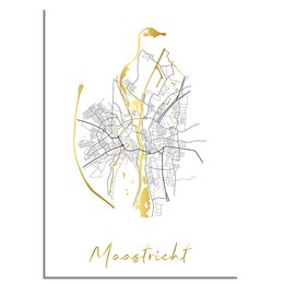 Map City Village of your choice - Gold foil / Silver foil / Copper foil