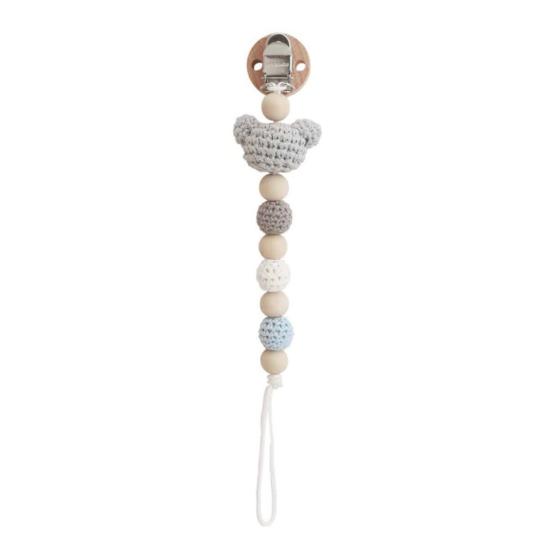 Crocheted pacifier chain Koala COCO (organic)