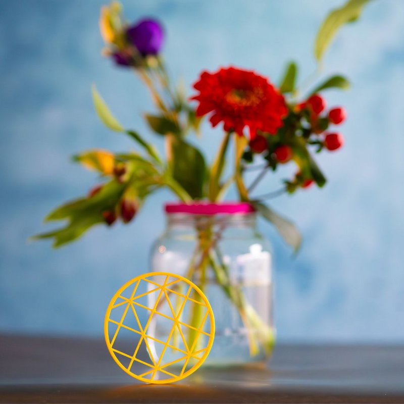 Flowerup! Bloemenrooster, bloemschijf *geel*