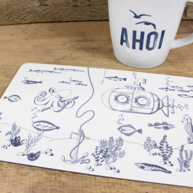 Planche de petit déjeuner monde sous-marin
