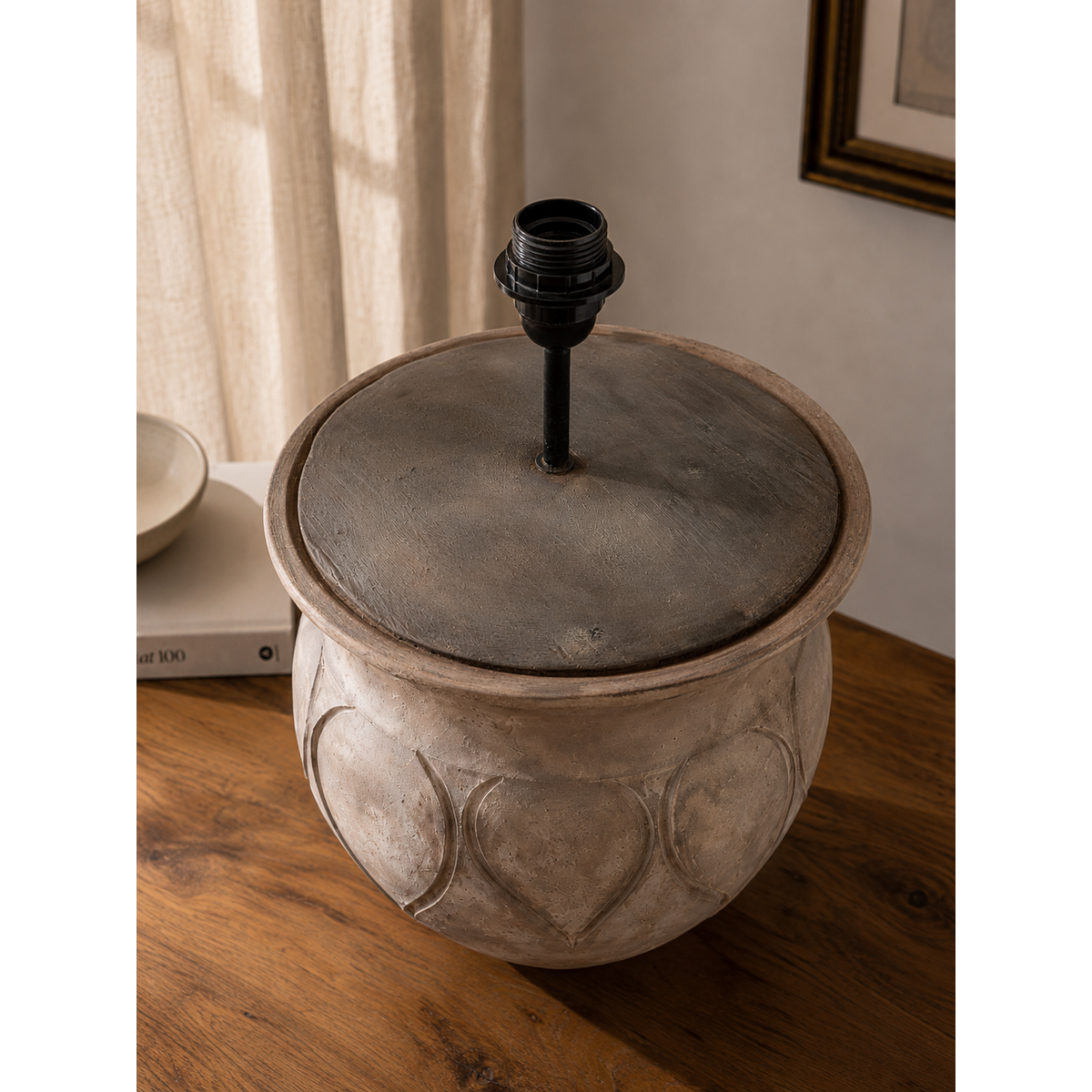 CUREME - lampe de table en céramique rustique