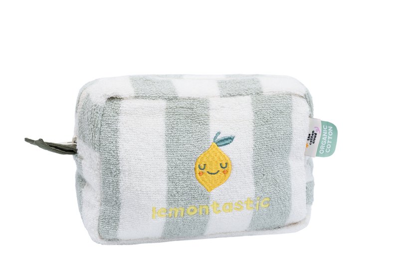 Badstof katoenen toilettas Lola Lemon