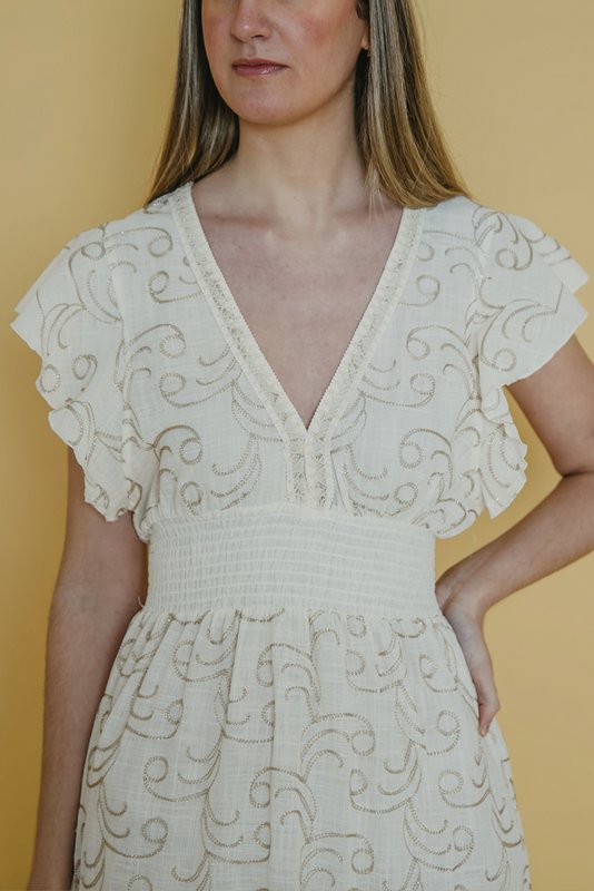 WHITE GRETA DRESS