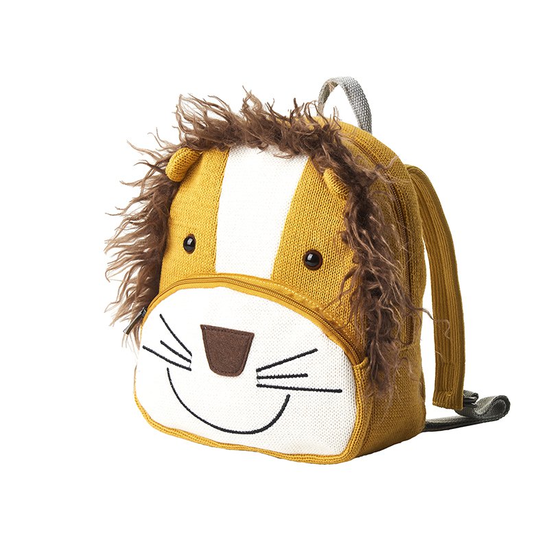 Zaino Simba 100% cotone marrone 27X12X22cm